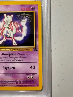 1999 Mewtwo BLACK STAR Promo 3 Pokemon First Movie Stamped Promo PSA 10 GEM MINT - Image 3