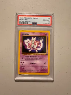 1999 Mewtwo BLACK STAR Promo 3 Pokemon First Movie Stamped Promo PSA 10 GEM MINT - Image 4