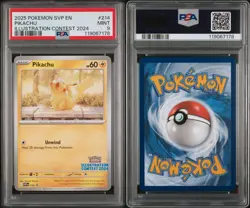 Pokemon Pikachu SVP214 Illustration Contest 2024 Promo Graded PSA 9 TCG - Image 3