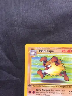 Pokemon Cards: Jungle 1st Edition Uncommon: Primeape 43/64 - Image 2