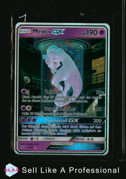 MEWTU GX POKEMON 78/73 2017 SUN & MOON SHINING LEGENDS-SECRET GERMAN - Image 1