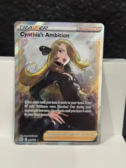 Cynthia's Ambition Full Art Holo Card 169/172 Swsh09 Brilliant Stars Ultra Rare - Image 1