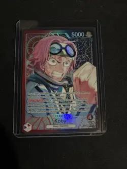 Koby OP11-001 Leader Alt Art One Piece Card English A Fist of Divine Speed Eng - Image 1