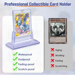 8Pcs Magnetic Card Holders for Trading Card, 8 Holders+ 8 Stands, Clear - Image 5