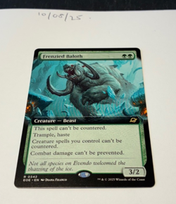 Magic the Gathering MTG Frenzied Baloth x1 Rare Extended Card NM/M - Image 1