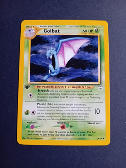 Pokemon Cards: 1st Edition Neo Revelation Uncommon: Golbat 29/64 - Image 1