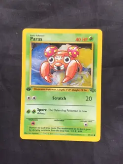Pokemon Cards: Jungle 1st Edition Common: Paras 59/64 - Image 1