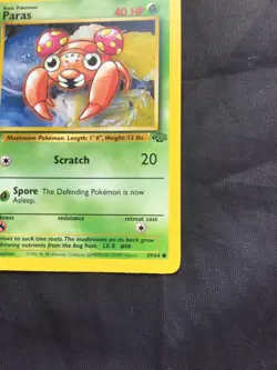 Pokemon Cards: Jungle 1st Edition Common: Paras 59/64 - Image 4