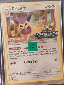 Pokemon TCG Promo Staff 1st Edition Limited Delcatty Card Spanish - Image 1