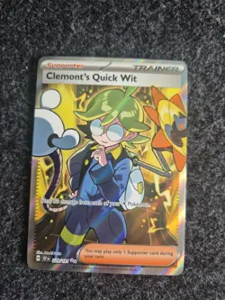 Clemont's Quick Wit 229/191 Holo Ultra Rare S&V Surging Sparks Pokemon Card - Image 1