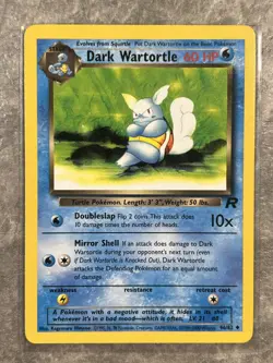 Dark Wartortle 46/82 Pokemon TCG Team Rocket Vintage WOTC Card (Light Play) 2 - Image 1