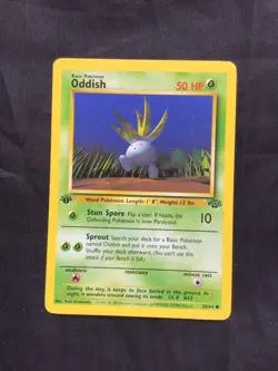 Pokemon Cards: Jungle 1st Edition Common: Oddish 58/64 - Image 1