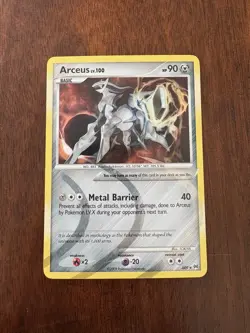 Arceus Lv. 100 AR9 Metal Holo Foil Rare Pokemon Card platinum Pokemon Tcg - Image 1