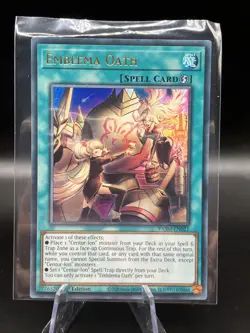 Emblema Oath VASM-EN021 Ultra Rare 1st Edition Yugioh Card - Image 1