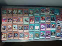 Yugioh 80 Card lot bundle includes rareU shiny stuff, exact as pictured YUG24 - Image 1
