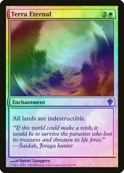 Terra Eternal FOIL Worldwake PLD White Rare MAGIC THE GATHERING CARD ABUGames - Image 1