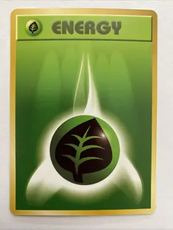 Grass Energy Base Set 1996 Japanese Pokemon Card Vintage TCG NM - Image 1