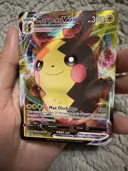 Pokemon TCG Morpeko VMAX Shining Fates Holo Ultra Rare Card 038/072 - Image 1