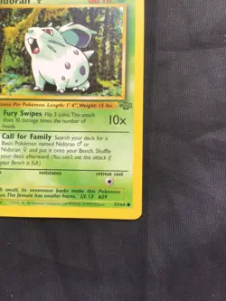 Pokemon Cards: Jungle 1st Edition Common: Nidoran 57/64 - Image 4