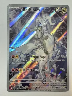 Pokemon TCG N's Reshiram Holo Card 167/159 Sv09 Near Mint Condition - Image 1