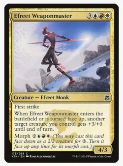 Efreet Weaponmaster #175 KTK Magic Card in a Protective Sleeve - Image 1