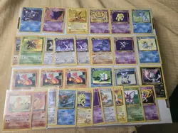 Pokemon Vintage Lot- 37 Cards- NON Holo- 1st Editions, Gengar, Rares, NM-HP - Image 1