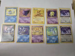 Pokemon Vintage Lot- 37 Cards- NON Holo- 1st Editions, Gengar, Rares, NM-HP - Image 3