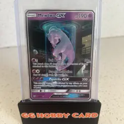 Mewtwo GX (Secret Rare Shining) 78/73 Shining Legends Full Art Holo Pokemon Card - Image 1