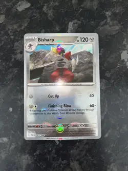 Bisharp 065/086 Black Bolt White Flare Pokeball Reverse Holo Pokemon Card - Image 1