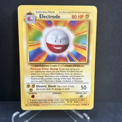 Electrode 21/102 Rare Base Set Pokemon Card WOTC - LP - Image 1