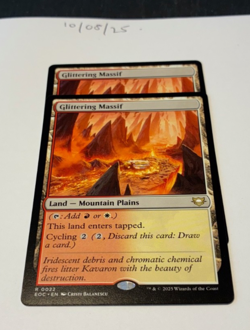Magic the Gathering MTG Glittering Massif x2 Rare Cards NM/M Comm - Image 1