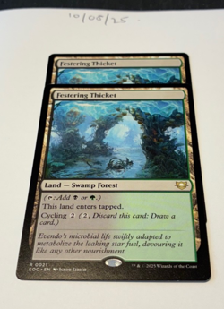 Magic the Gathering MTG Festering Thicket x2 Rare Cards NM/M Comm - Image 1