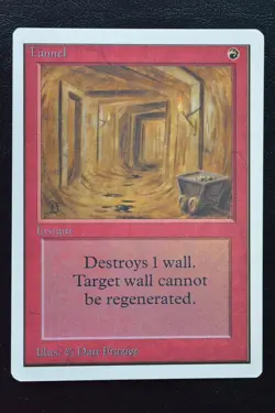Magic The Gathering MTG TUNNEL Unlimited Edition LP Lightly Played - Image 1