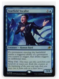 MtG EoE Starfield Vocalist #78 Foil - Image 1