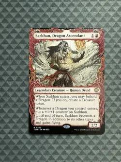 MTG Sarkhan, Dragon Ascendant #0302 Showcase Rare Tarkir: Dragonstorm (TDM) - Image 1