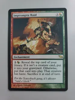 MTG Impromptu Raid Shadowmoor Regular Rare - Image 1