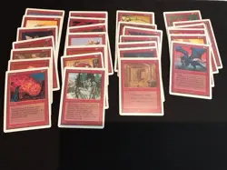 Mtg Unlimited Red Lot 27 Cards- Granite Gargoyle, Fire Elemental, Smoke - Image 1