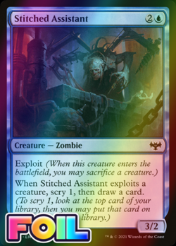 x1 Stitched Assistant VOW MTG 81/277 FOIL COMMON M/NM 1x - Image 1