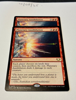 Magic the Gathering MTG Planetary Annihilation x2 Rare Cards NM/M Comm - Image 1