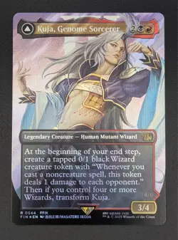MTG Kuja, Genome Sorcerer 0544 - Surge Foil Borderless - Final Fantasy - Mint - Image 1