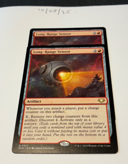 Magic the Gathering MTG Long-Range Sensor x2 Rare Cards NM/M Comm - Image 1