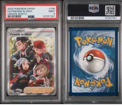 2023 Pokemon SWSH Crown Zenith Friends In Hisui Full Art #148 PSA 9 MINT - Image 3