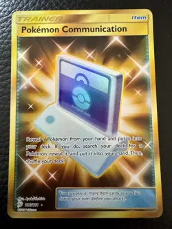 Pokemon Communication 196/181 - Secret Rare [Gold] - Team Up - Pokemon Card TCG - Image 1