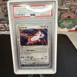 PSA 9 - Latias ex # 93/97 Pokemon ex Dragon Holo - VERY RARE! - Image 2
