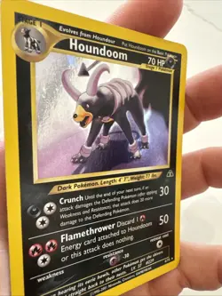 Pokemon TCG Neo Discovery Houndoom 4/75 Holo Rare Card - Image 4
