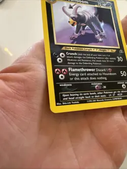 Pokemon TCG Neo Discovery Houndoom 4/75 Holo Rare Card - Image 5