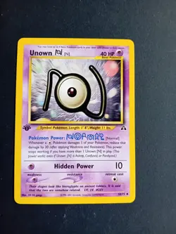 Pokemon Cards: 1st Edition Neo Discovery Uncommon: Unown N 50/75 - Image 1