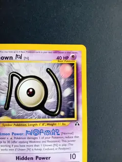 Pokemon Cards: 1st Edition Neo Discovery Uncommon: Unown N 50/75 - Image 4