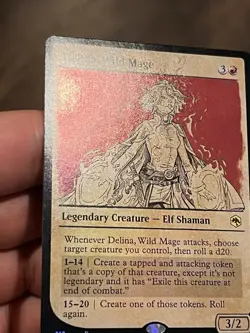 MTG Magic: Adventures in the Forgotten Realms: Delina, Wild Mage Foil Rare - NM - Image 2