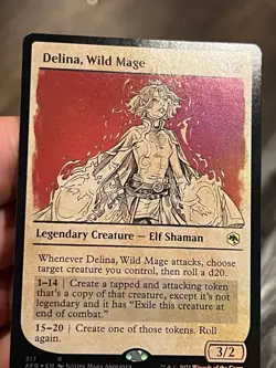 MTG Magic: Adventures in the Forgotten Realms: Delina, Wild Mage Foil Rare - NM - Image 3